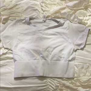 White Cropped T-Shirt